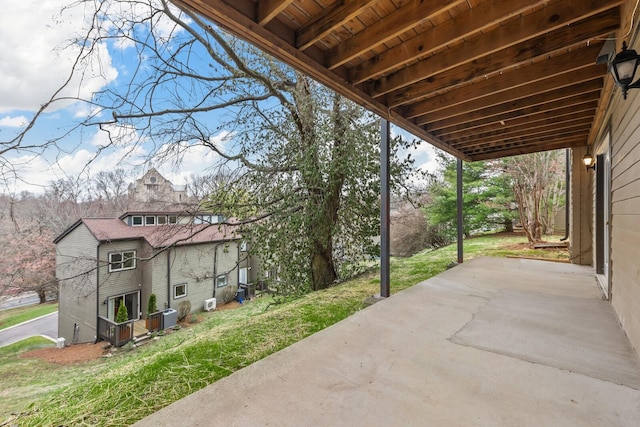 view of patio / terrace with cooling unit