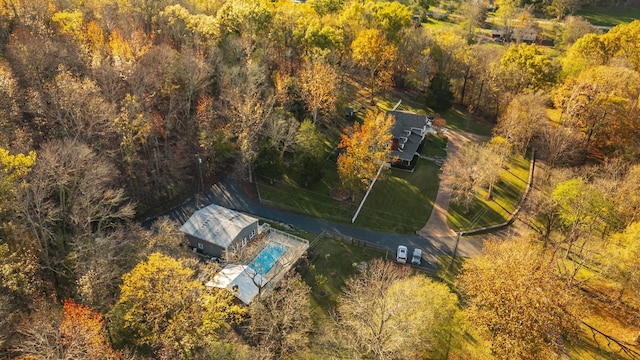 aerial view with a view of trees