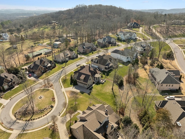 bird's eye view featuring a residential view