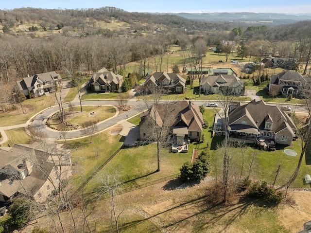 drone / aerial view featuring a residential view