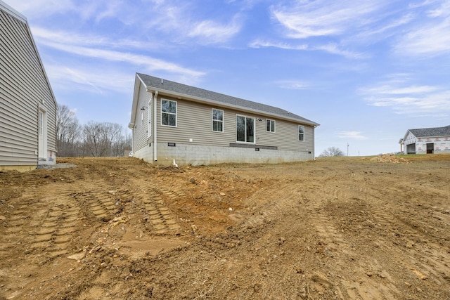 view of back of property