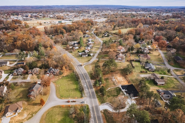 bird's eye view with a residential view