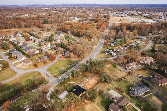 bird's eye view with a residential view