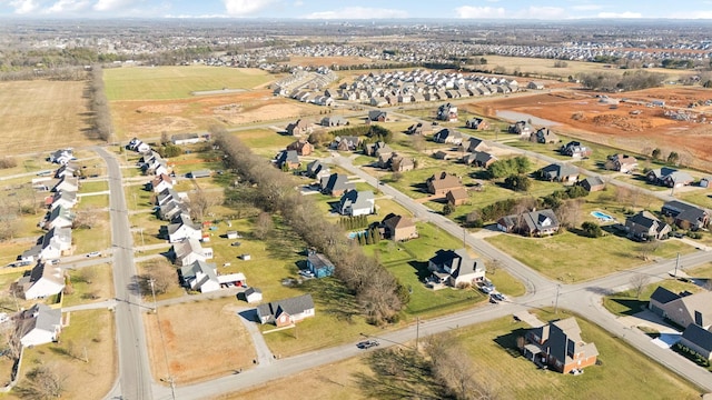 aerial view featuring a residential view