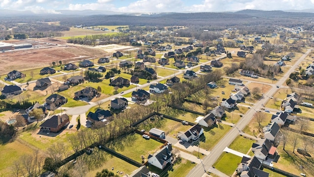 bird's eye view featuring a residential view