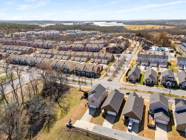 bird's eye view featuring a residential view