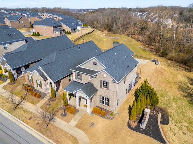 birds eye view of property featuring a residential view