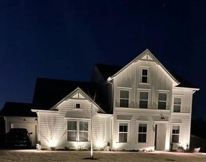 view of front of property with board and batten siding