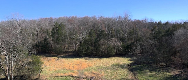 view of landscape featuring a view of trees