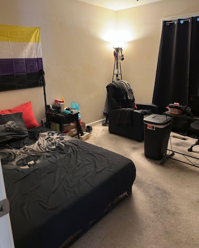 bedroom featuring carpet floors