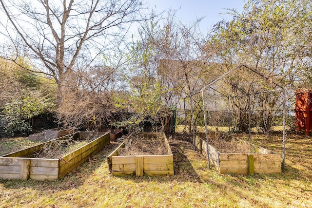 view of yard with a vegetable garden