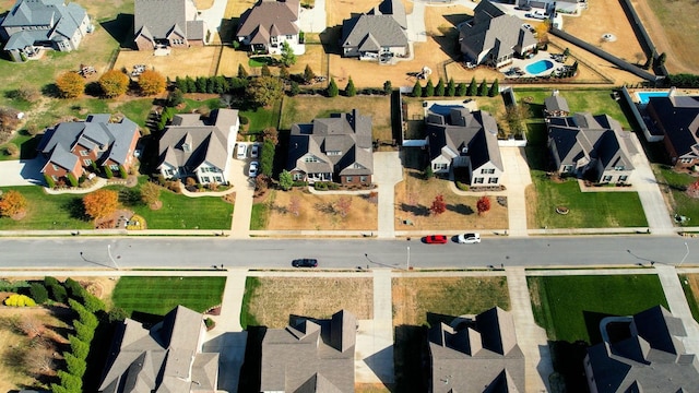 drone / aerial view featuring a residential view