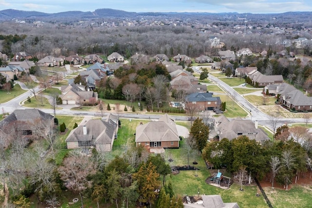 drone / aerial view featuring a residential view