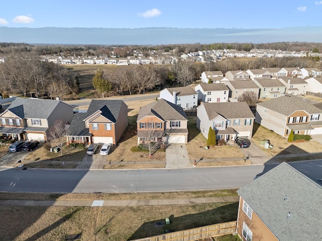 aerial view featuring a residential view