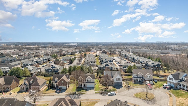 drone / aerial view featuring a residential view