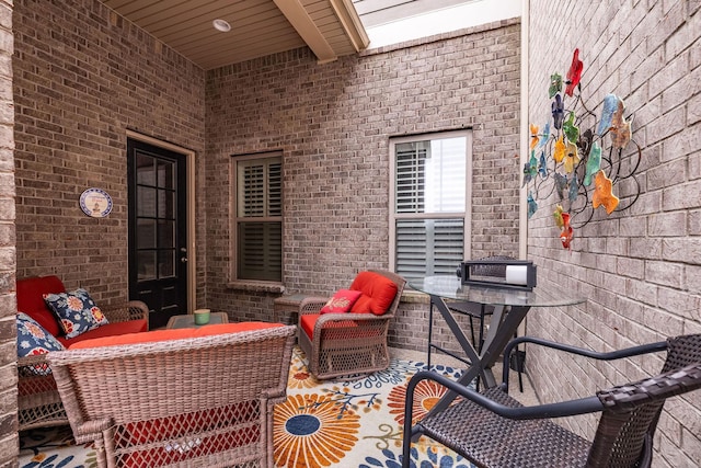 view of patio / terrace with an outdoor hangout area