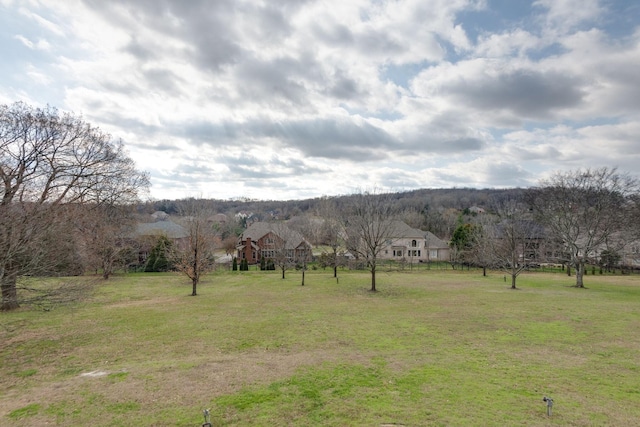 mountain view with a rural view