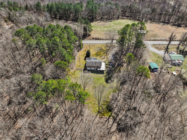 drone / aerial view featuring a rural view