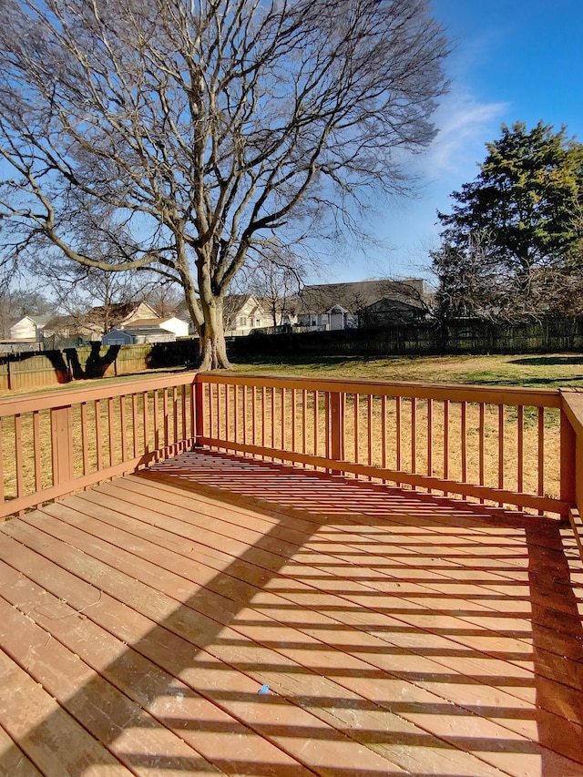 1173 Snoopy Dr, Clarksville, TN 37040 - wooden deck featuring a fenced backyard