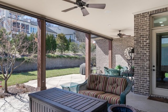 view of sunroom / solarium