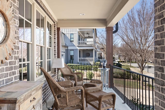 view of balcony