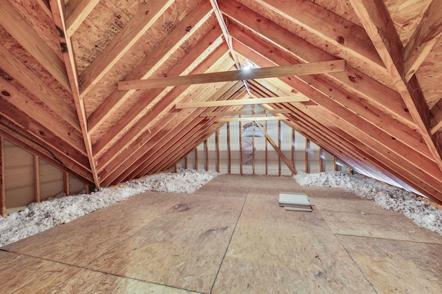 view of attic