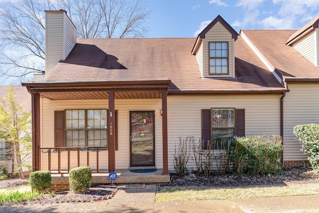 view of front of house with a porch