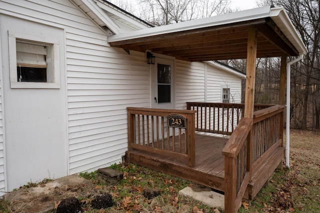 view of wooden terrace