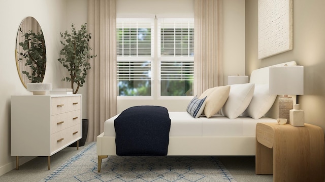 bedroom featuring carpet flooring