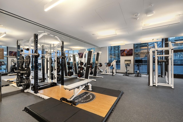 view of exercise room