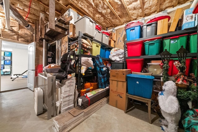 view of storage room