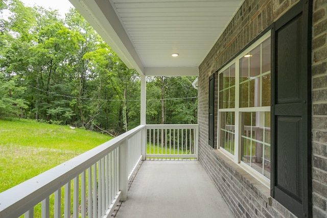 view of balcony