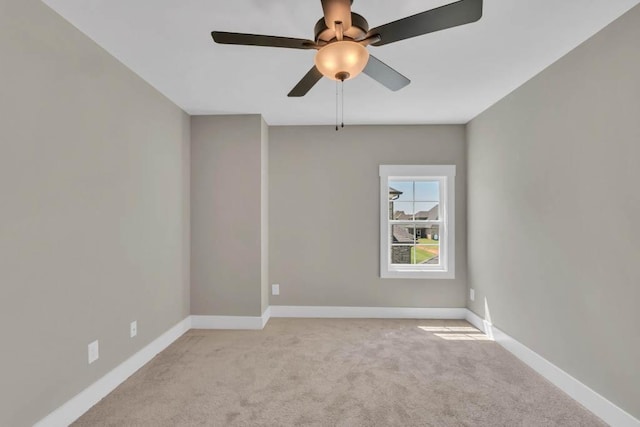 919 Licinius Ln, Murfreesboro, TN 37128 - spare room featuring ceiling fan, light colored carpet, and baseboards