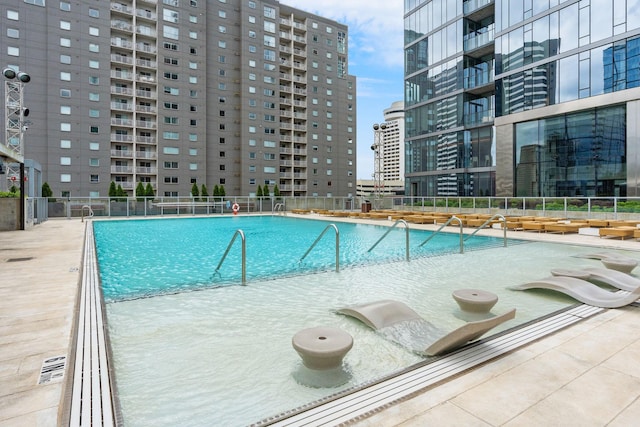 pool with fence