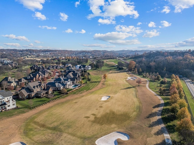 bird's eye view featuring a residential view