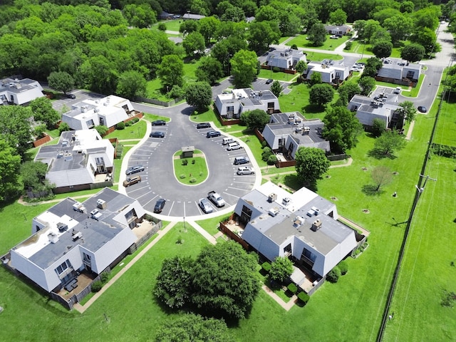 bird's eye view with a residential view