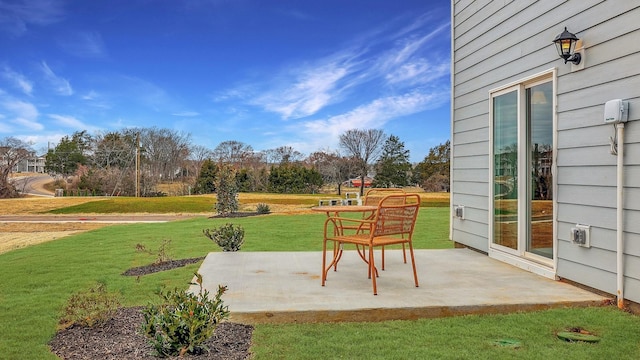 exterior space with a patio