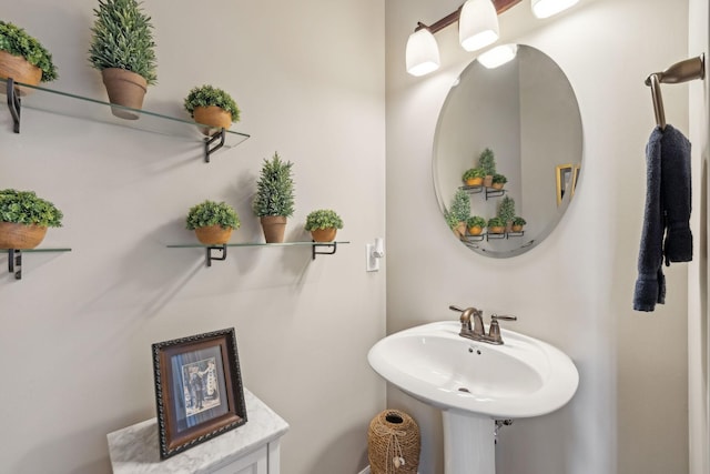 bathroom with a sink