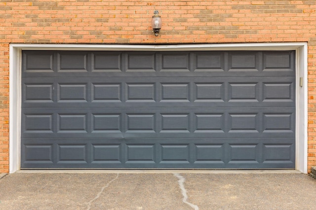 garage with driveway