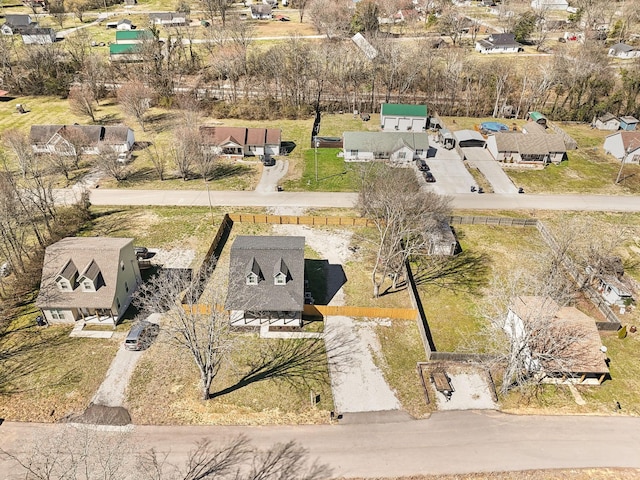 drone / aerial view with a residential view