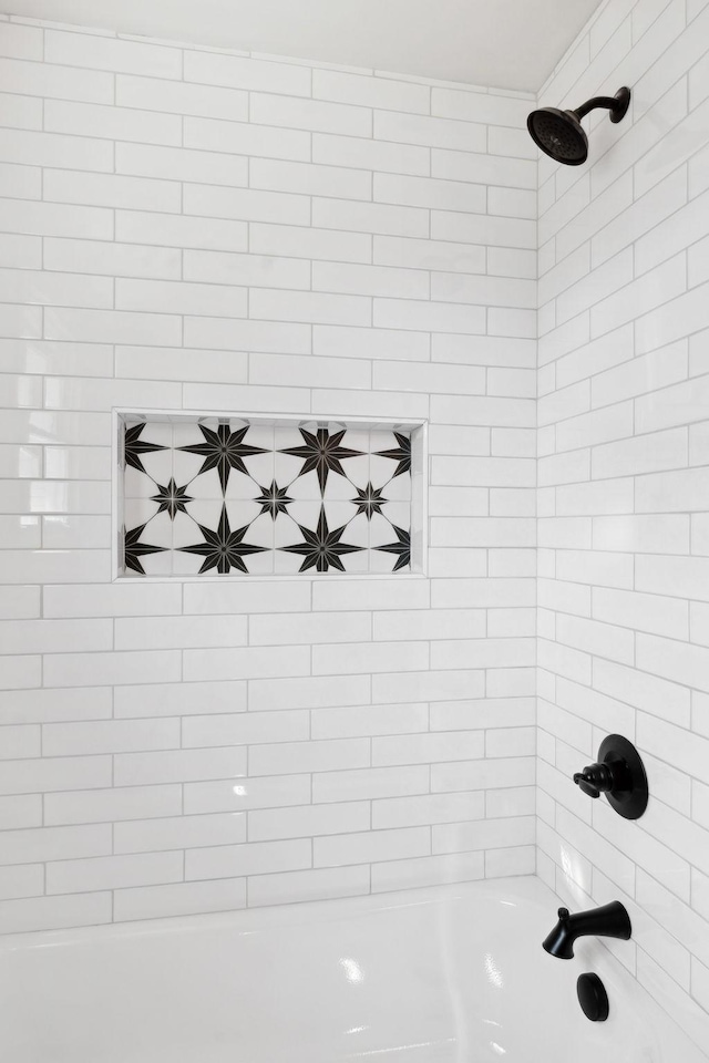 full bathroom featuring tub / shower combination