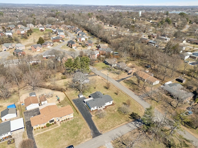 drone / aerial view featuring a residential view