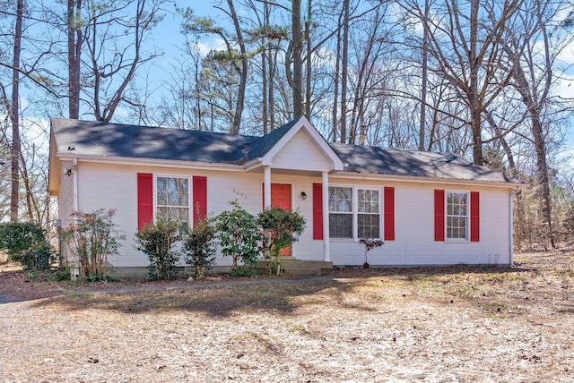 view of ranch-style home