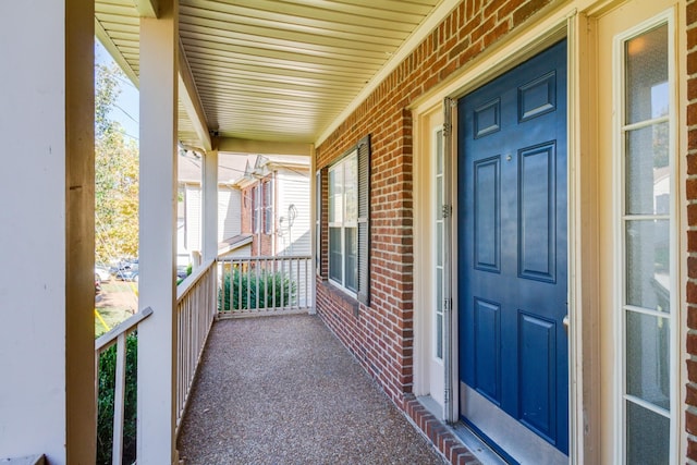 balcony with covered porch