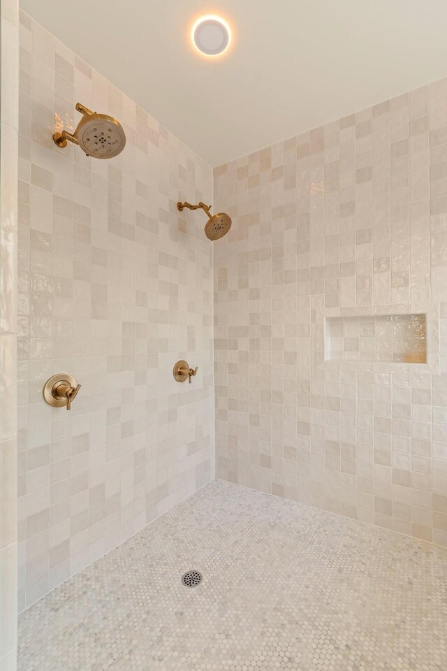 full bathroom with a tile shower