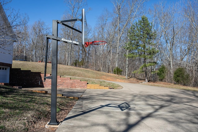 view of sport court