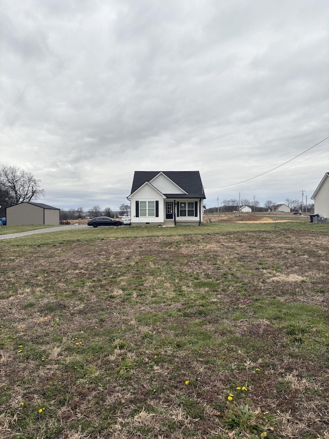 view of front of home featuring board and batten siding