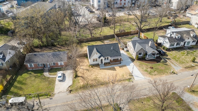 bird's eye view featuring a residential view