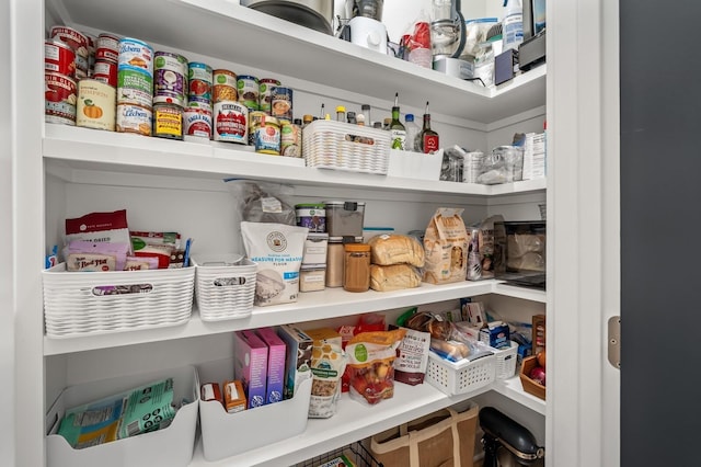 view of pantry