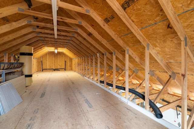 view of attic